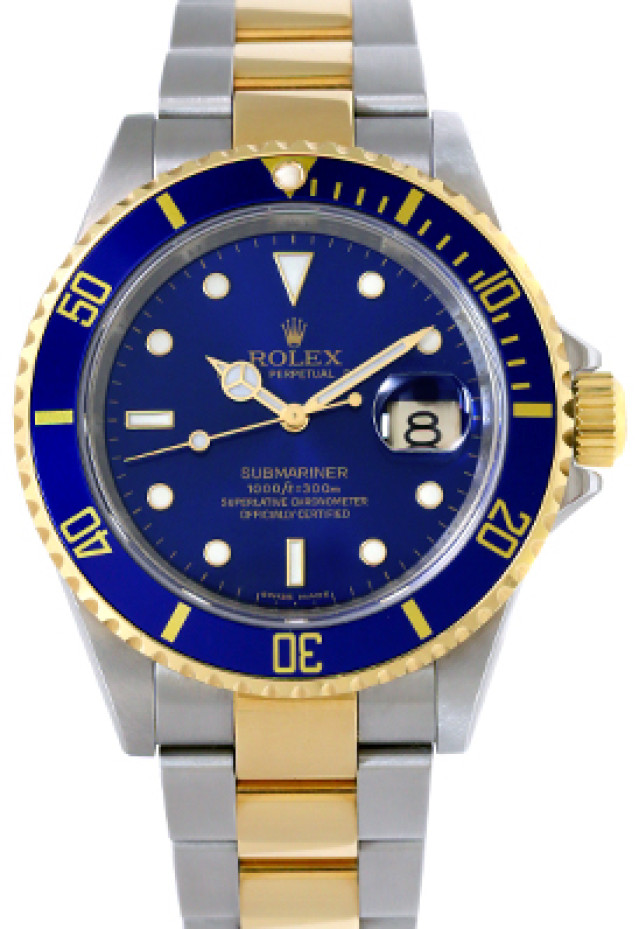 Rolex Submariner 16613 T Gold & Steel Blue 2009