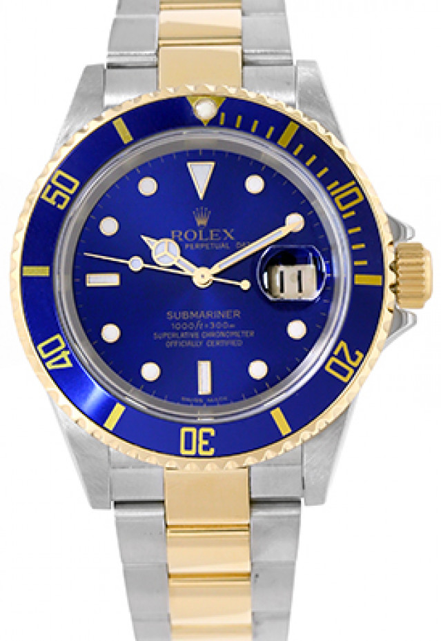 Rolex Submariner 16613 T Gold & Steel Blue 2007