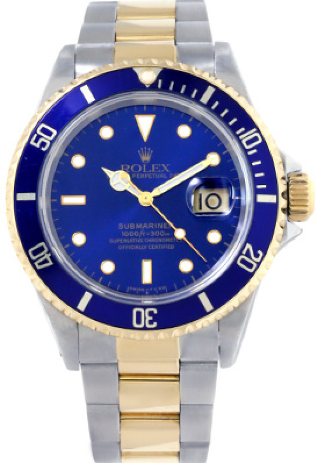 Blue Rolex Submariner 16613
