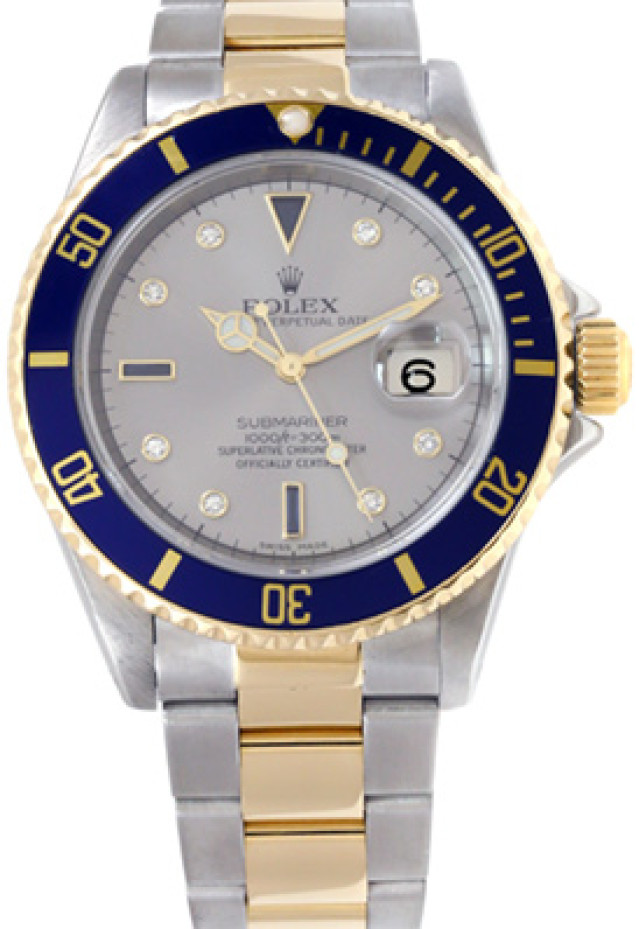 Seri Diamond Dial on Rolex Submariner 16613