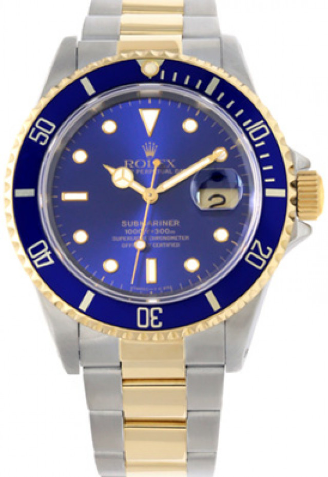 40 mm Blue Rolex Submariner 16613