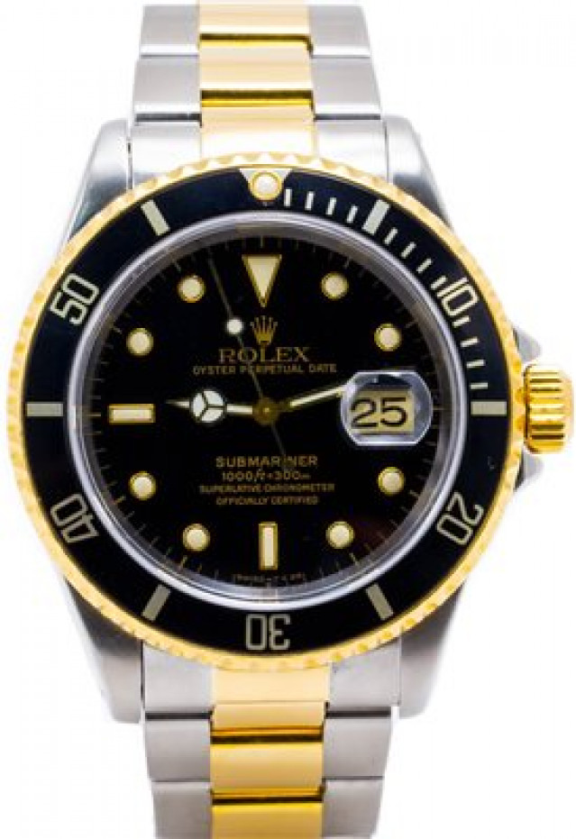Blue 40 mm Rolex Submariner 16613 Gold & Steel 1999