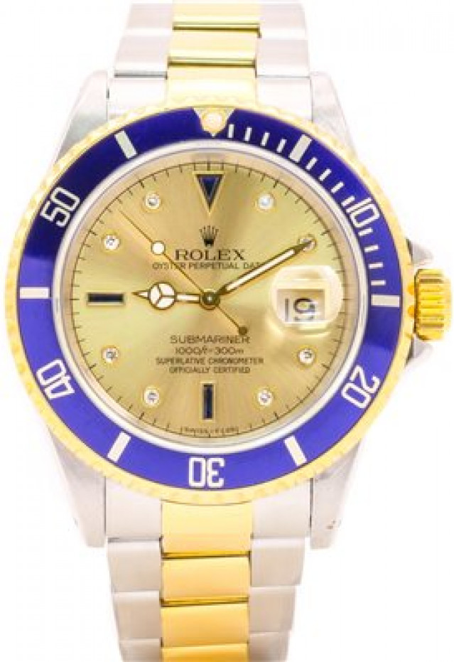 Pre-Owned Diamond Rolex Submariner 16613