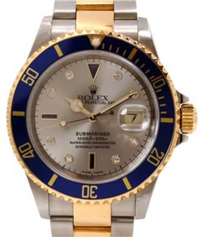Rolex Submariner with Diamonds Ref 16613 T