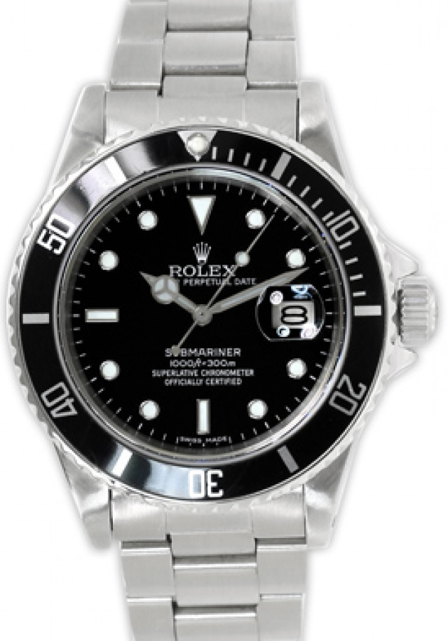 Pre-Owned Rolex Submariner 16800 Steel