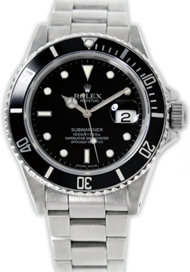 Rolex Submariner 16800 Steel Diving Watch