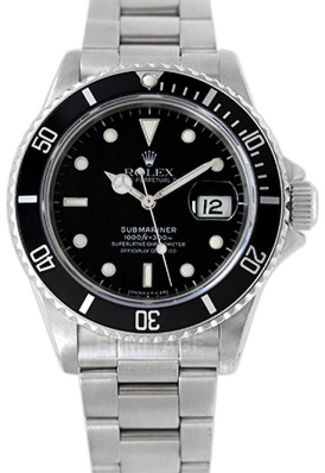Steel Rolex Submariner 16800 Year 1987