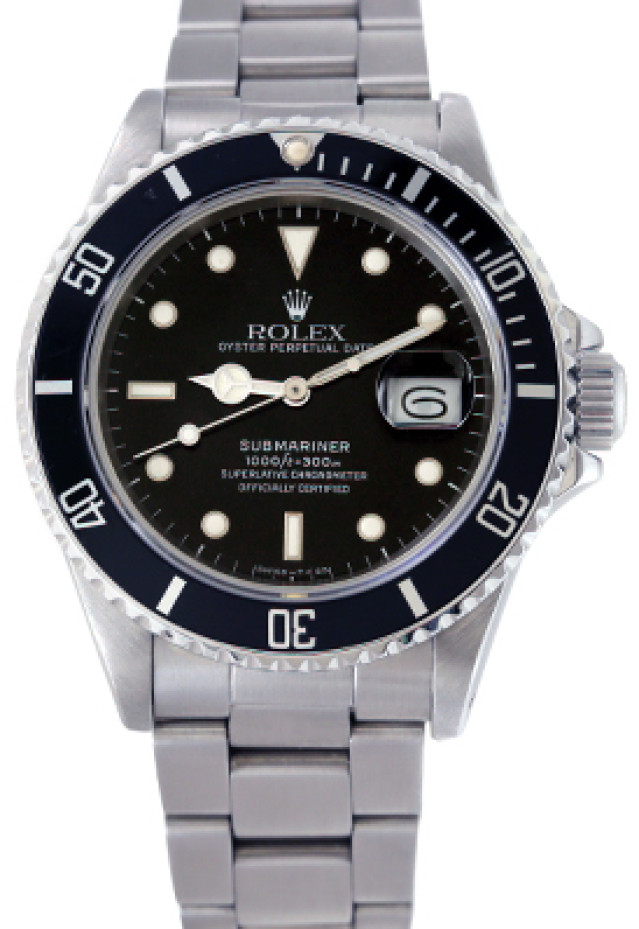 Pre-Owned Rolex Submariner 16800 Steel Year 1985