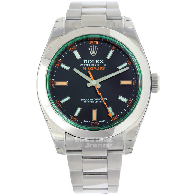 Steel on Oyster Rolex Milgauss 116400 40 mm