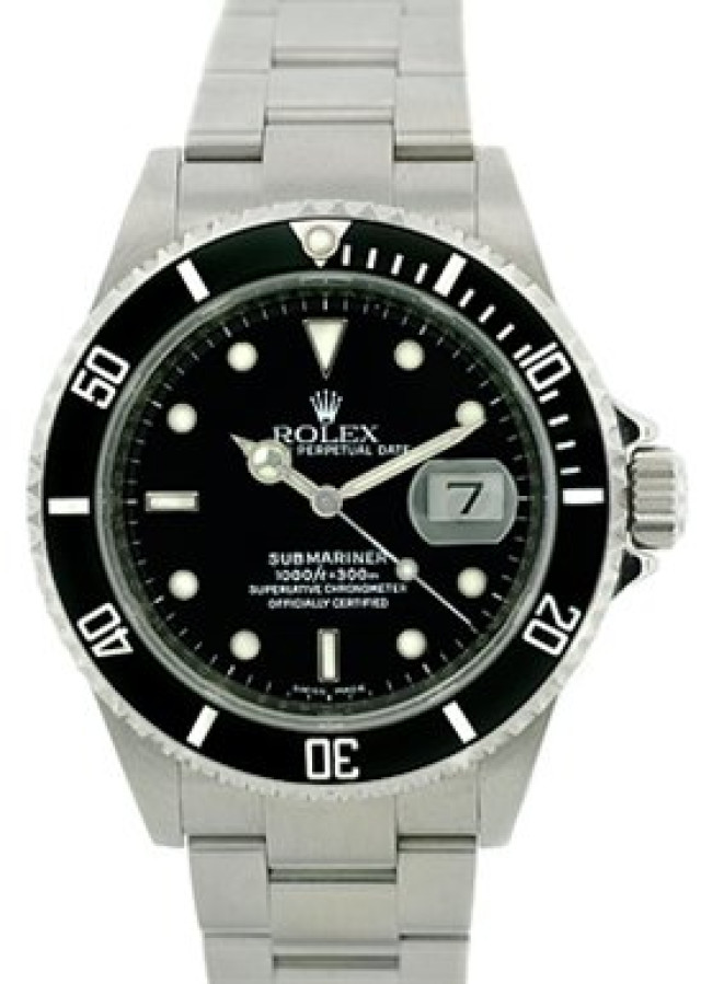 Used Rolex Submariner 16610 T Steel