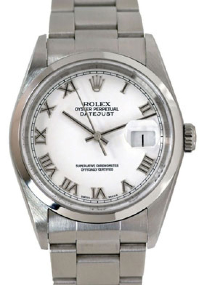 Authentic Rolex Datejust 16200 Steel