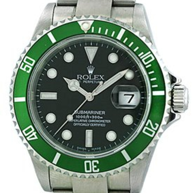 Sell Green Rolex Submariner 16610V Steel