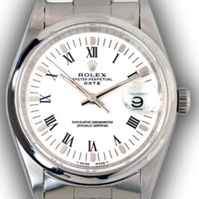 Rolex Date 15200 Steel White 1997