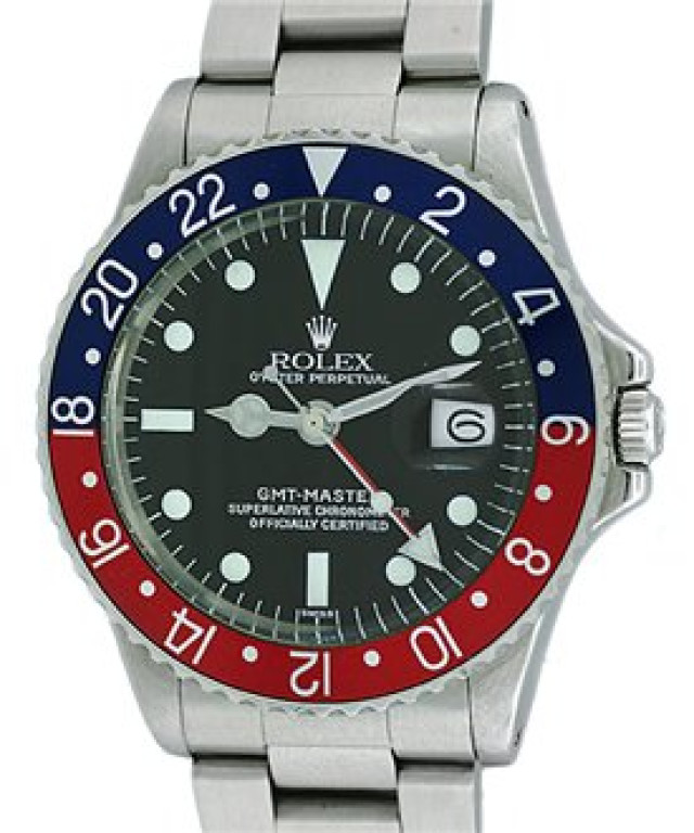 Vintage Rolex GMT-Master 1675 Steel Year 1969 with Black Dial 1969