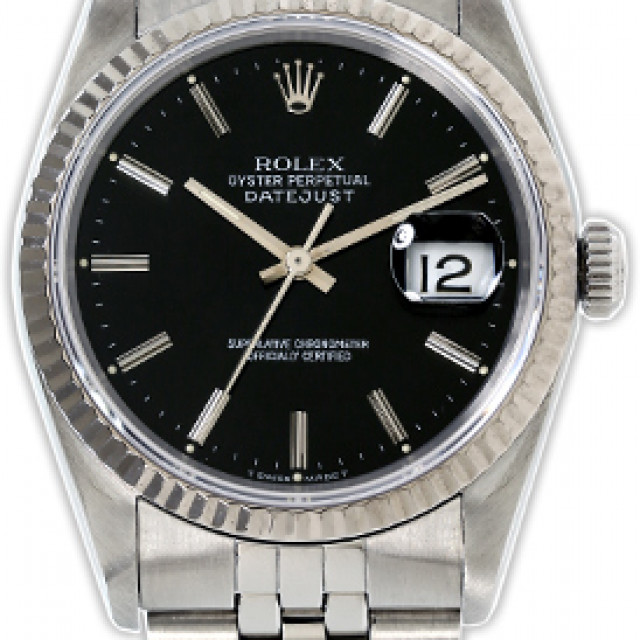 Rolex Datejust 16234 Steel with 18 kt White Gold