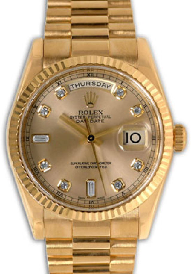 Pre-Owned Diamond Rolex Day-Date 118238