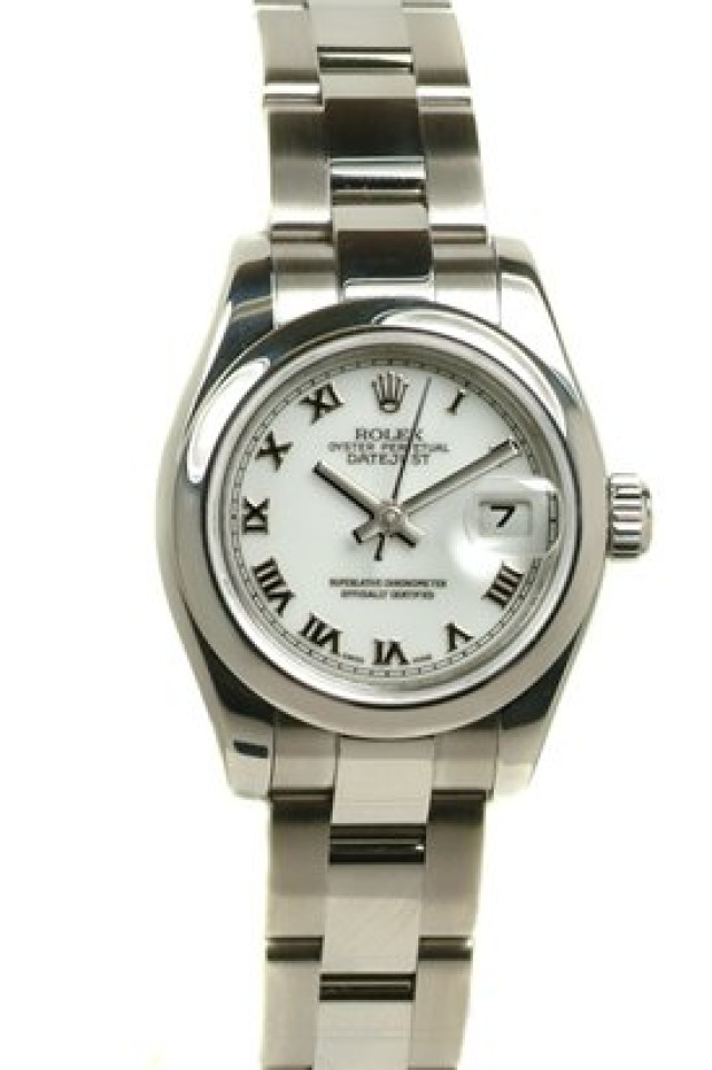 Rolex 179160 Steel on Oyster, Domed Bezel White with Silver Roman