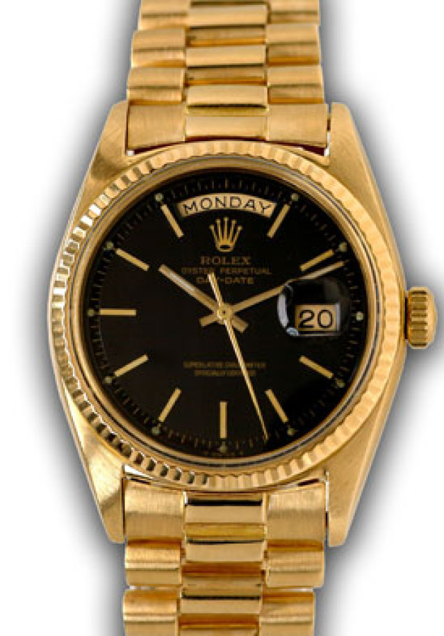 Vintage Rolex Day-Date 1803 Gold Year 1967 with Black Dial 1967