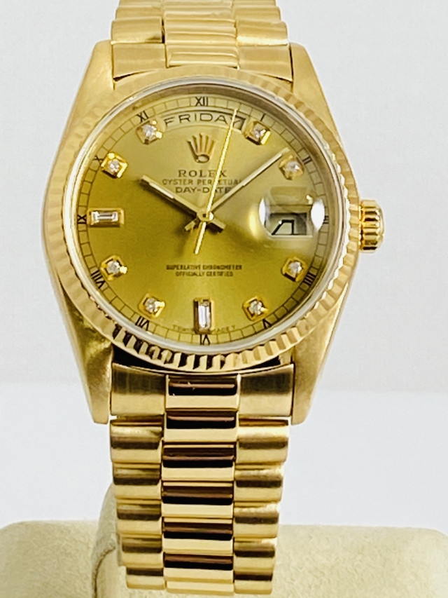 Rolex Day-Date 18238 President Black Dial