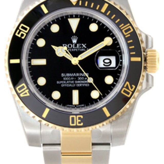 2016 Rolex Submariner 116613 Black