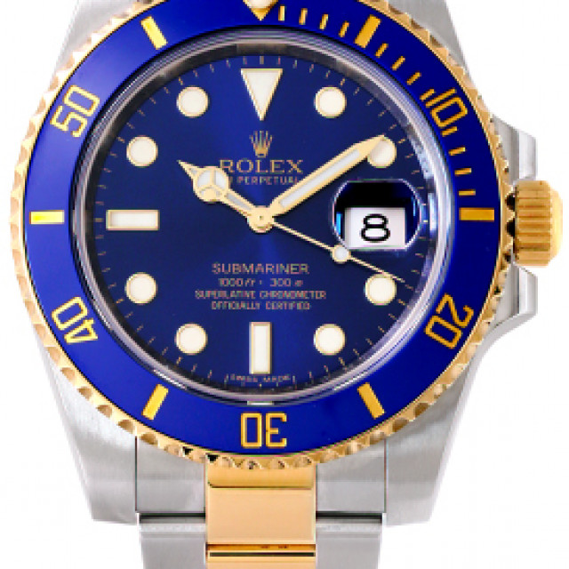 Rolex Submariner 116613LB Gold & Steel Blue 2015