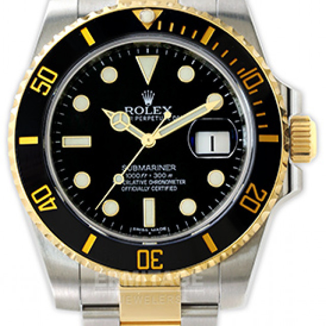 Rolex Submariner 116613LN Gold & Steel Black 4014