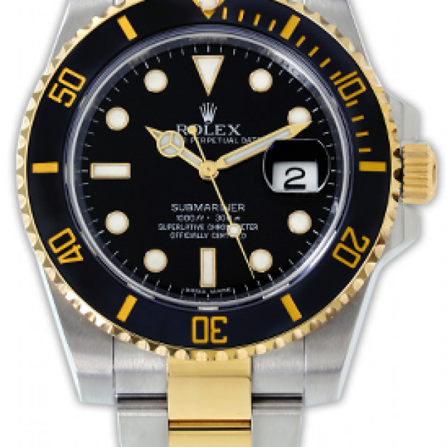 Rolex Submariner 116613N Gold & Steel Black 2013