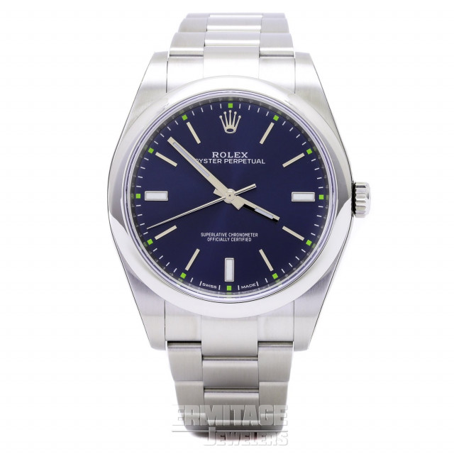 Rolex 114300 Steel on Oyster Black with Luminous Index & Green Dots