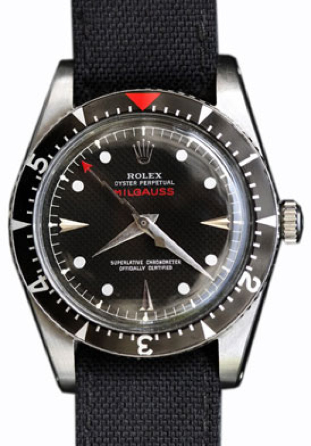 Vintage Rolex Milgauss 6541 Steel with Black Dial