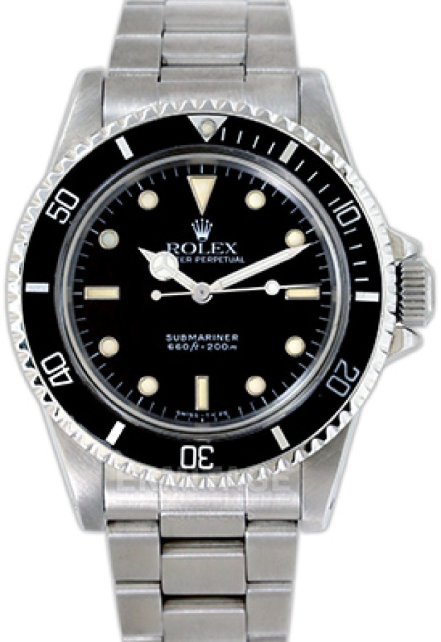 Vintage Rolex Submariner 5513 Steel 1989 40 mm