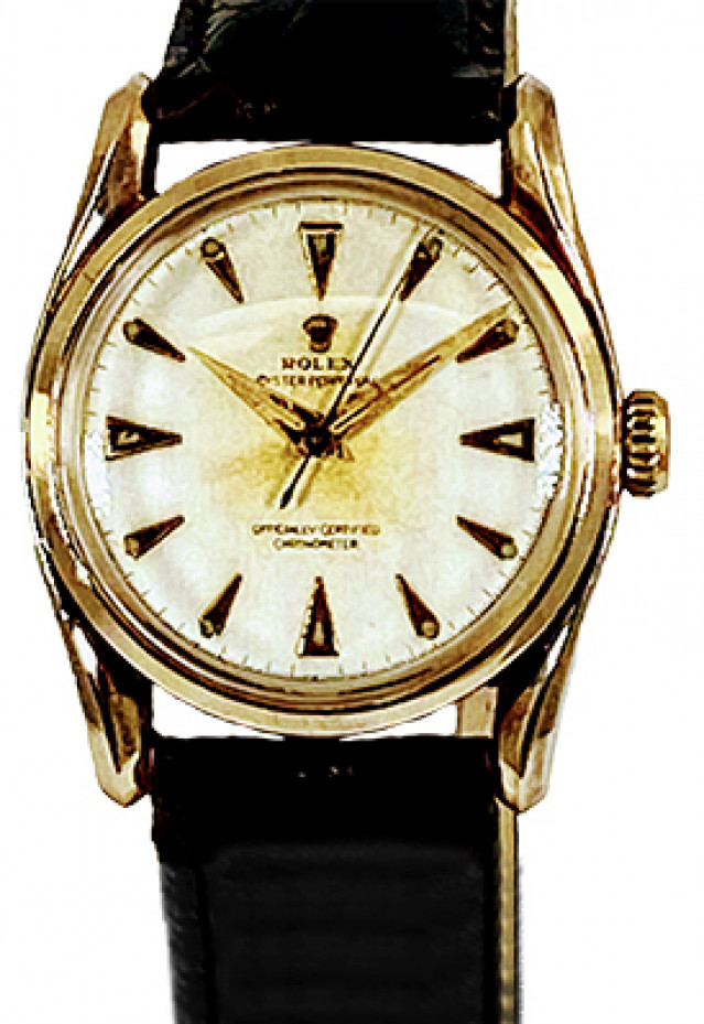Rolex Model 6018 Gold "Bombay" Bubbleback, circa 1950's