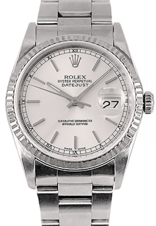 Rolex Datejust 16234 White Gold Bezel
