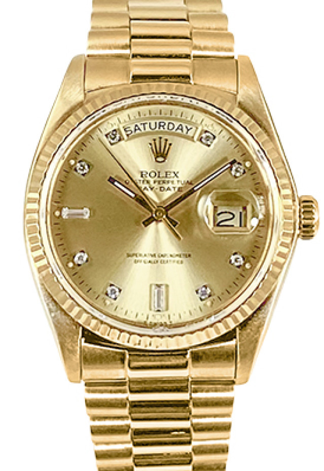 Rolex President 18038 Diamond Dial