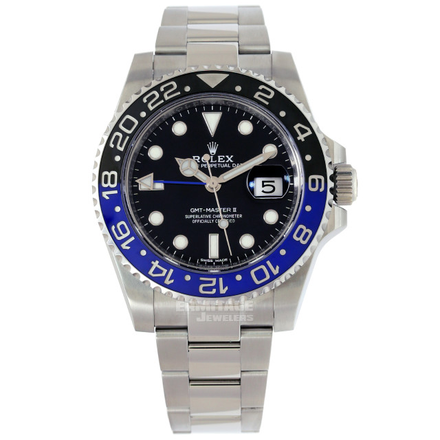 Rolex 116710 Steel on Oyster, Blue & Black Ceramic Black
