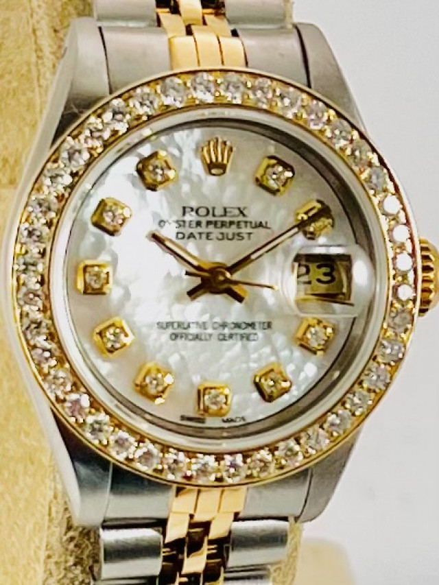 Dimond Rolex Datejust  69173 Mother Of Pearl Dial