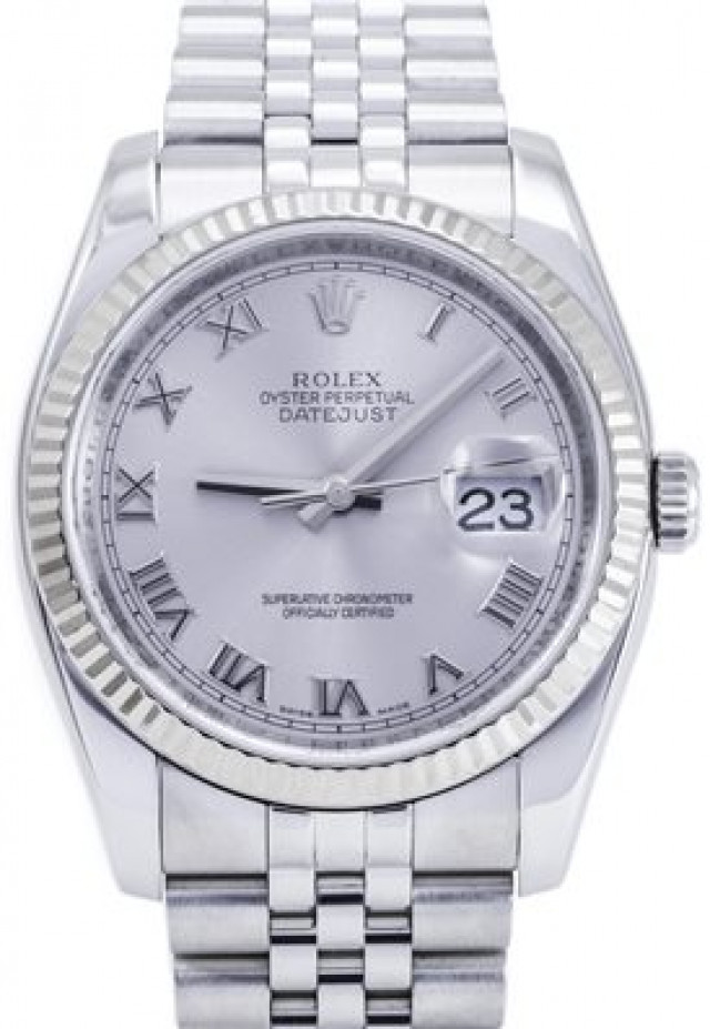 Rolex Datejust 116234 36 mm White Gold & Steel