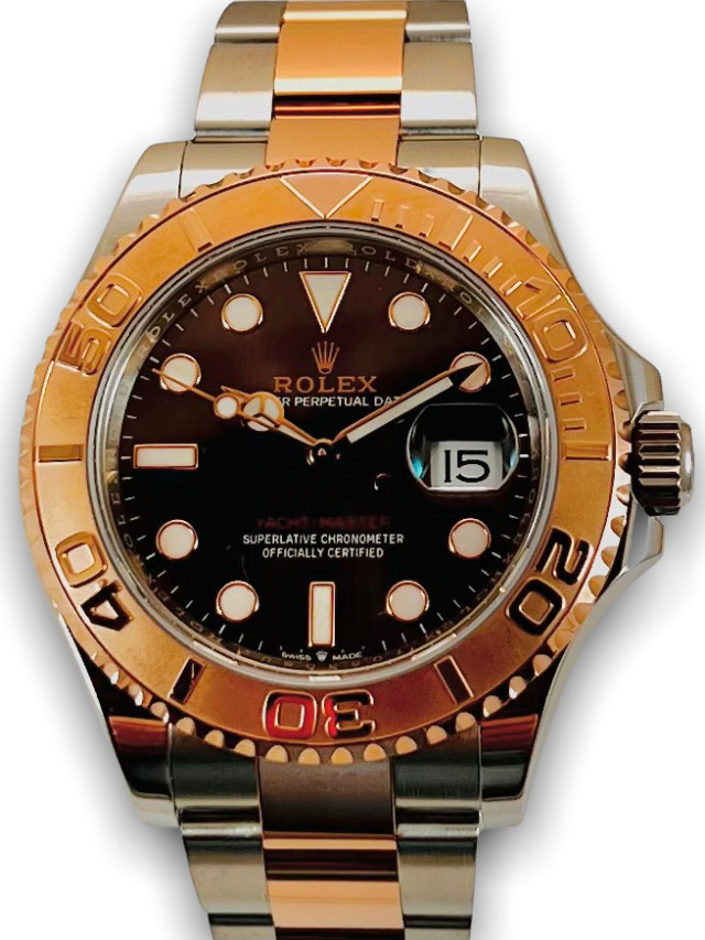 Rolex 116621 Platinum & Steel on Oyster Chocolate