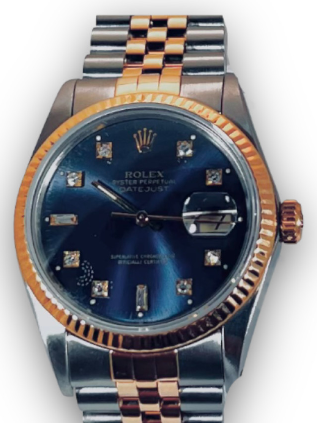 Rolex Datejust 16013 Blue Diamond Dial