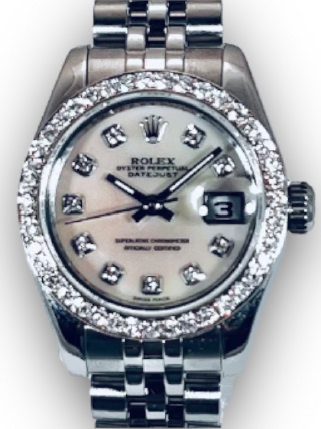 Rolex Datejust 179160 Custom Diamond Bezel & Dial