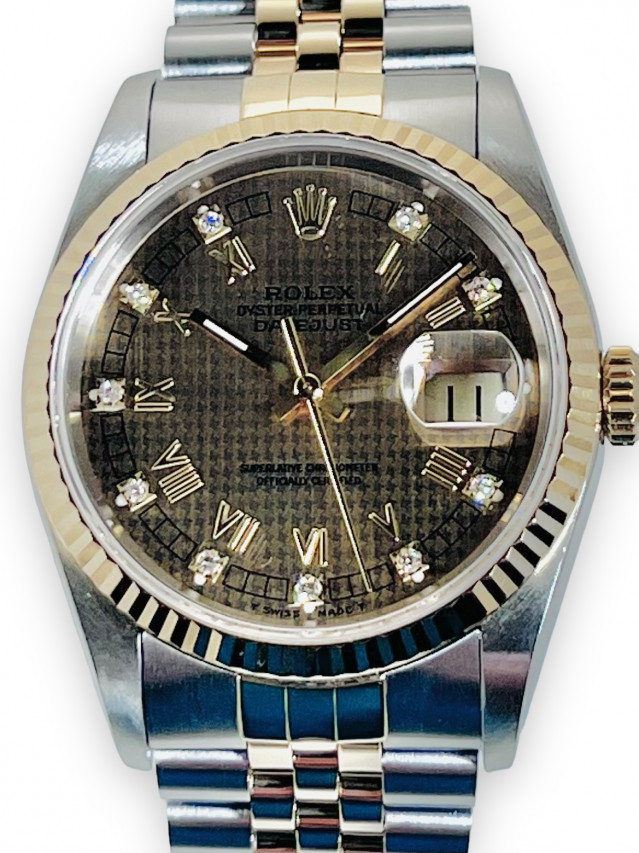 Rolex Datejust 16233 with Houndstooth Dial
