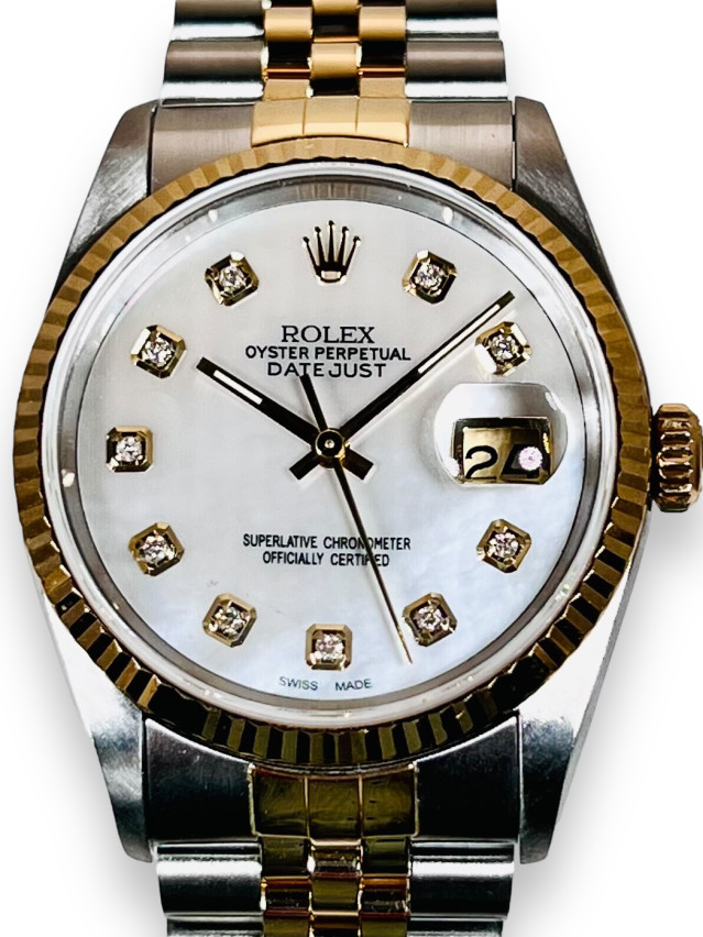 Rolex 16233 Mother Of Pearl Diamond Dial