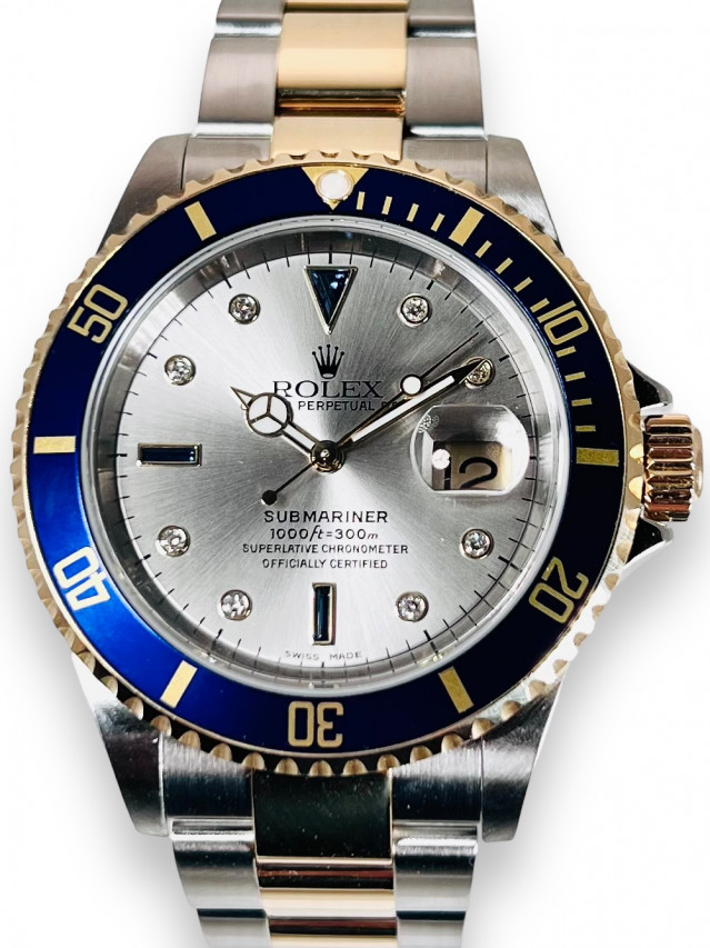 Rolex Submariner 16613 Serti Dial 2006