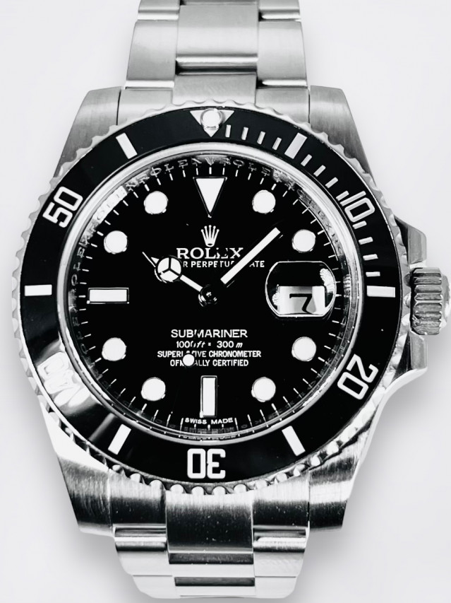 Black Rolex Submariner 116610 Full Set