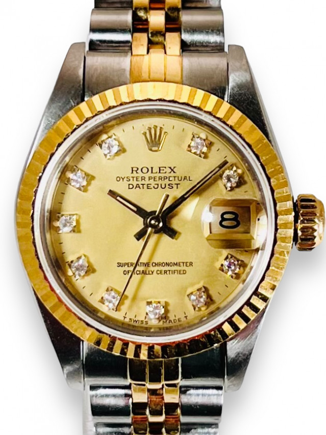 Ladies Rolex Datejust 69173 18kt Yellow Gold & Steel