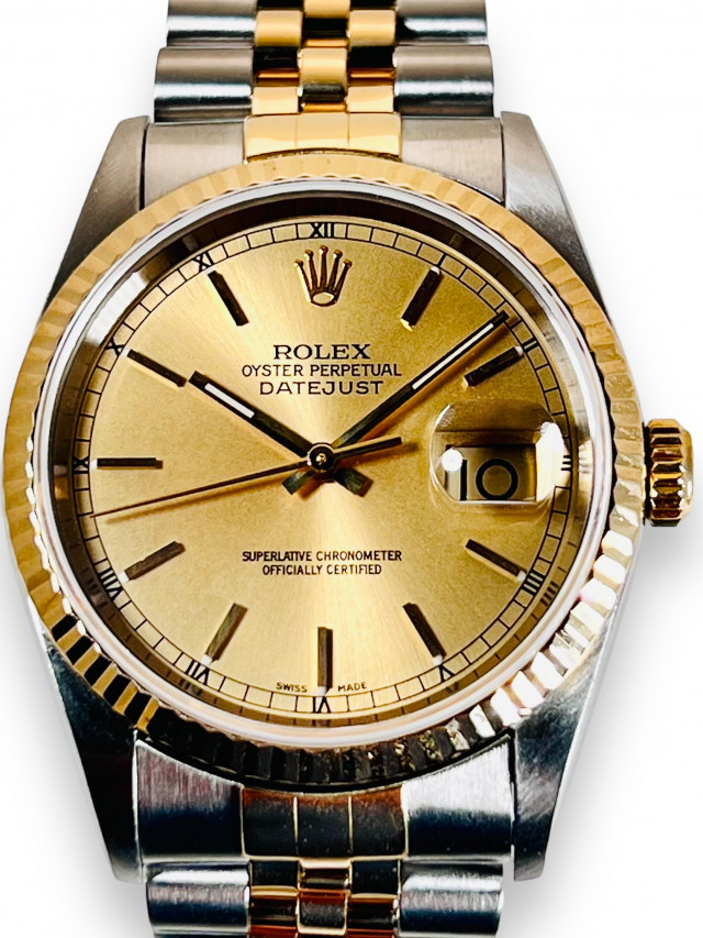 Rolex Datejust 16233 36 mm Champagne Dial