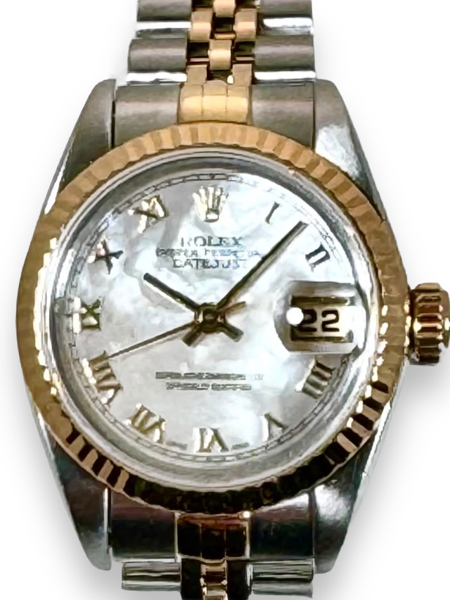 Ladies Rolex Datejust 69173 18kt Yellow Gold & Steel