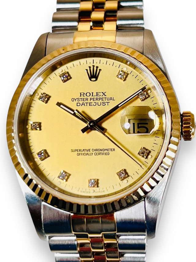 Diamond men's Rolex Datejust 16233