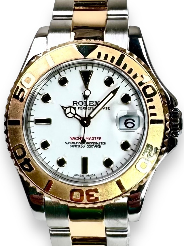 Rolex 168623 Yellow Gold & Steel on Oyster White