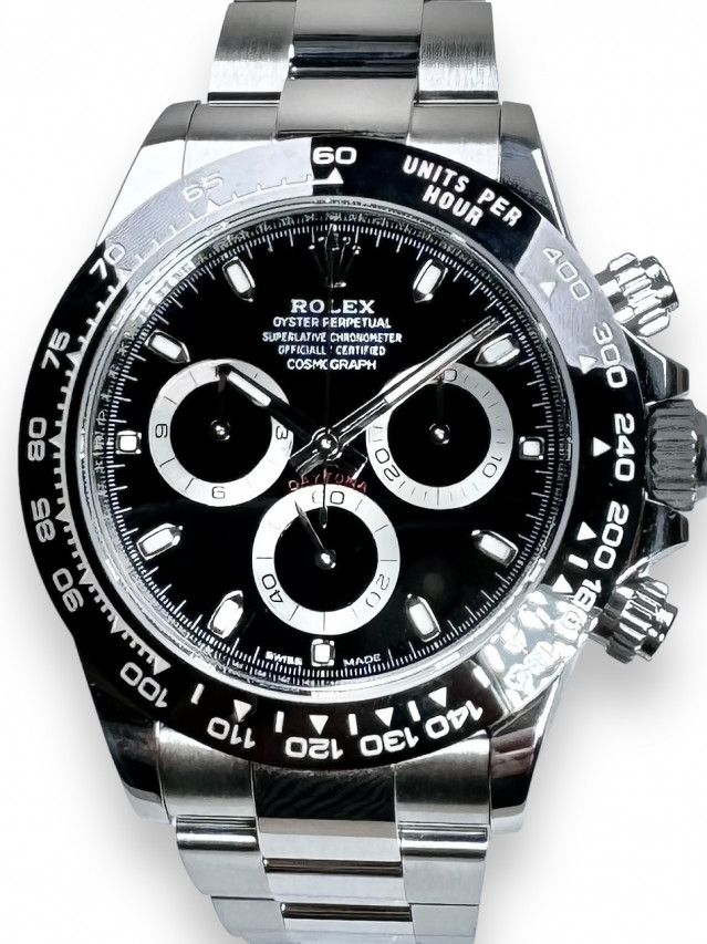 Rolex 116500 Steel on Oyster Black with Luminous Index on Platinum
