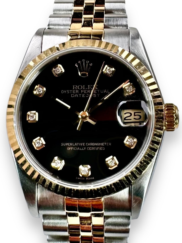 Mid Size Rolex Datejust 68273 Diamond Dial